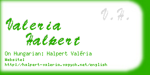 valeria halpert business card